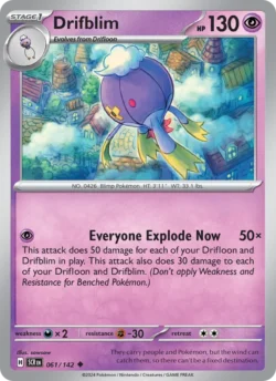 Drifblim (#061) — Reverse Holo — SCR 061