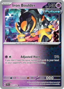 Iron Boulder (#071) — Reverse Holo — SCR 071
