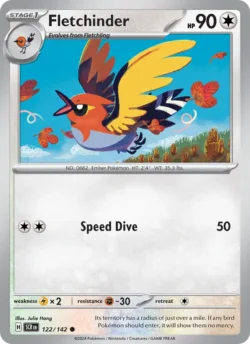 Fletchinder (#122) — Reverse Holo — SCR 122