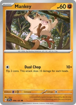 Mankey (#098) — Reverse Holo — SSP 098