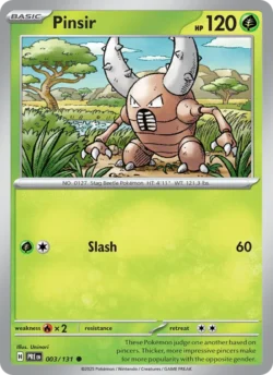 Pinsir (#003) — Reverse Holo — PRE 003