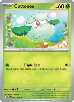 Cottonee (#007) — Reverse Holo — PRE 007