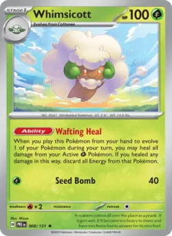 Whimsicott (#008) — Reverse Holo — PRE 008