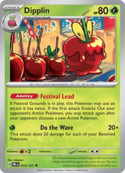 Dipplin (#010) — Pokeball — Reverse Holo — xPRE 010 — PRE 010