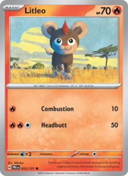 Litleo (#015) — Reverse Holo — PRE 015