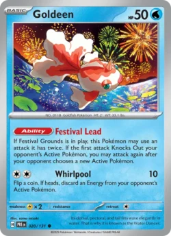 Goldeen (#020) — Reverse Holo — PRE 020