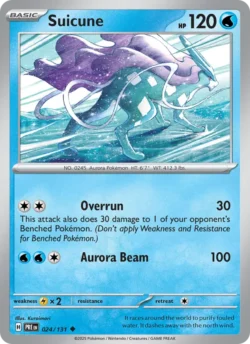 Suicune (#024) — Pokeball — Reverse Holo — xPRE 024 — PRE 024