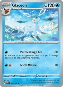 Glaceon (#025) Pokeball Reverse Holo — Pokeball — Reverse Holo — xPRE 025 — PRE 025
