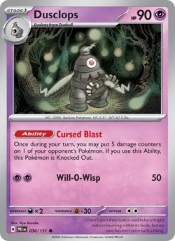 Dusclops (#036) — Reverse Holo — PRE 036