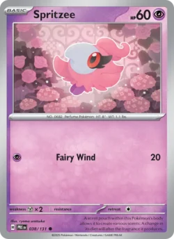 Spritzee (#038) — Pokeball — Reverse Holo — xPRE 038 — PRE 038
