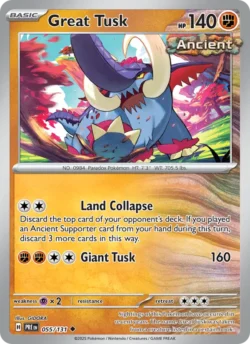 Great Tusk (#055) — Reverse Holo — PRE 055