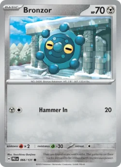 Bronzor (#066) — Pokeball — Reverse Holo — xPRE 066 — PRE 066