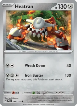 Heatran (#068) — Reverse Holo — PRE 068