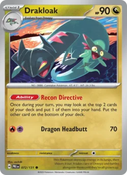 Drakloak (#072) — Pokeball — Reverse Holo — xPRE 072 — PRE 072