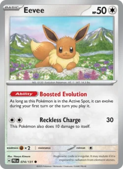 Eevee (#074) — Reverse Holo — PRE 074