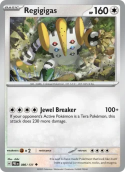 Regigigas (#086) — Reverse Holo — PRE 086