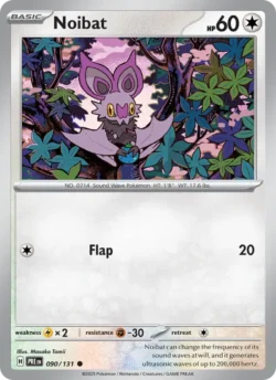 Noibat (#090) — Pokeball — Reverse Holo — xPRE 090 — PRE 090