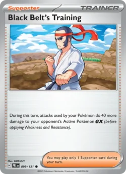 Black Belt's Training (#099) — Pokeball — Reverse Holo — xPRE 099 — PRE 099