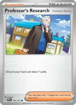 Professor's Research (#124) — Pokeball — Reverse Holo — xPRE 124 — PRE 124