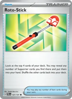 Roto-Stick (#127) — Pokeball — Reverse Holo — xPRE 127 — PRE 127