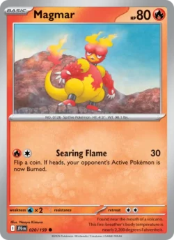 Magmar (#020) — Reverse Holo — JTG 020