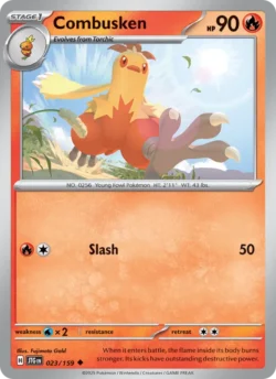 Combusken (#023) — Reverse Holo — JTG 023