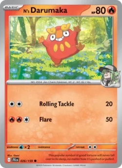 N's Darumaka (#026) — Reverse Holo — JTG 026