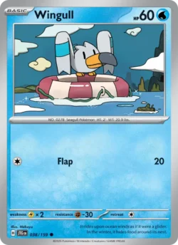 Wingull (#038) — Reverse Holo — JTG 038