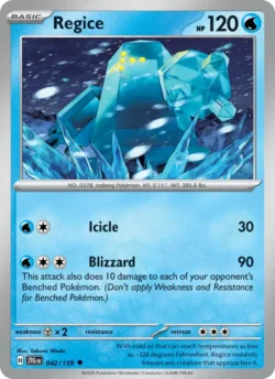 Regice (#042) Reverse Holo — Reverse Holo — JTG 042