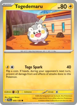 Togedemaru (#050) — Reverse Holo — JTG 050