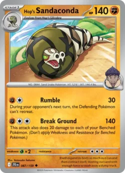 Hop's Sandaconda (#087) — Reverse Holo — JTG 087