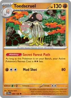 Toedscruel (#089) — Reverse Holo — JTG 089