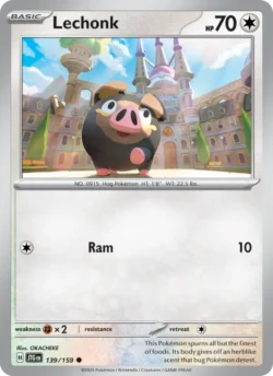 Lechonk (#139) Reverse Holo — Reverse Holo — JTG 139