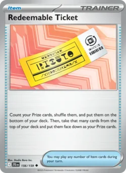 Redeemable Ticket (#156) — Reverse Holo — JTG 156