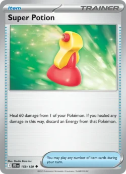 Super Potion (#158) — Reverse Holo — JTG 158