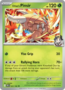 Ethan's Pinsir (#001) — Reverse Holo — DRI 001