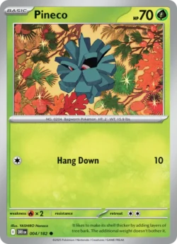 Pineco (#004) Reverse Holo — Reverse Holo — DRI 004