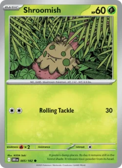 Shroomish (#005) — Reverse Holo — DRI 005