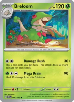 Breloom (#006) — Reverse Holo — DRI 006