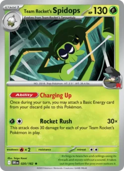 Team Rocket's Spidops (#020) Reverse Holo — Reverse Holo — DRI 020