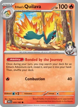 Ethan's Quilava (#033) Reverse Holo — Reverse Holo — DRI 033