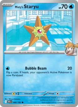Misty's Staryu (#046) Reverse Holo — Reverse Holo — DRI 046