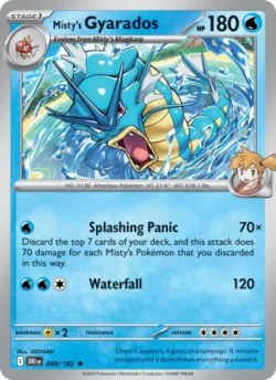 Misty's Gyarados (#049) Reverse Holo — Reverse Holo — DRI 049