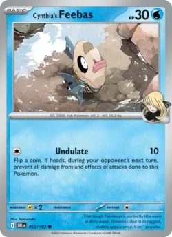 Cynthia's Feebas (#052) Reverse Holo — Reverse Holo — DRI 052