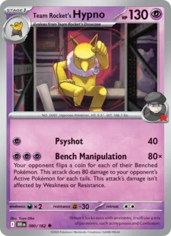 Team Rocket's Hypno (#080) Reverse Holo — Reverse Holo — DRI 080