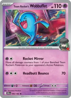 Team Rocket's Wobbuffet (#082) Reverse Holo — Reverse Holo — DRI 082
