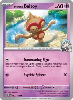Steven's Baltoy (#083) Reverse Holo — Reverse Holo — DRI 083