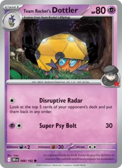Team Rocket's Dottler (#088) Reverse Holo — Reverse Holo — DRI 088