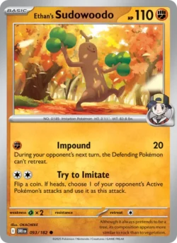 Ethan's Sudowoodo (#093) — Reverse Holo — DRI 093