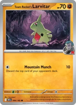 Team Rocket's Larvitar (#094) — Reverse Holo — DRI 094